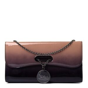Patent leather Clutch with detachable chain - decolette